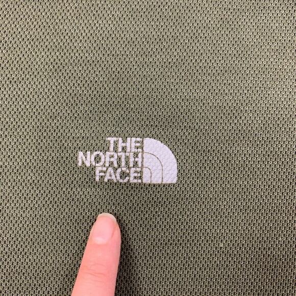 Vintage The North Face Sweatshirt Mens L Large Swamp Green 1/4 Zip Long Sleeve - Picture 5 of 12